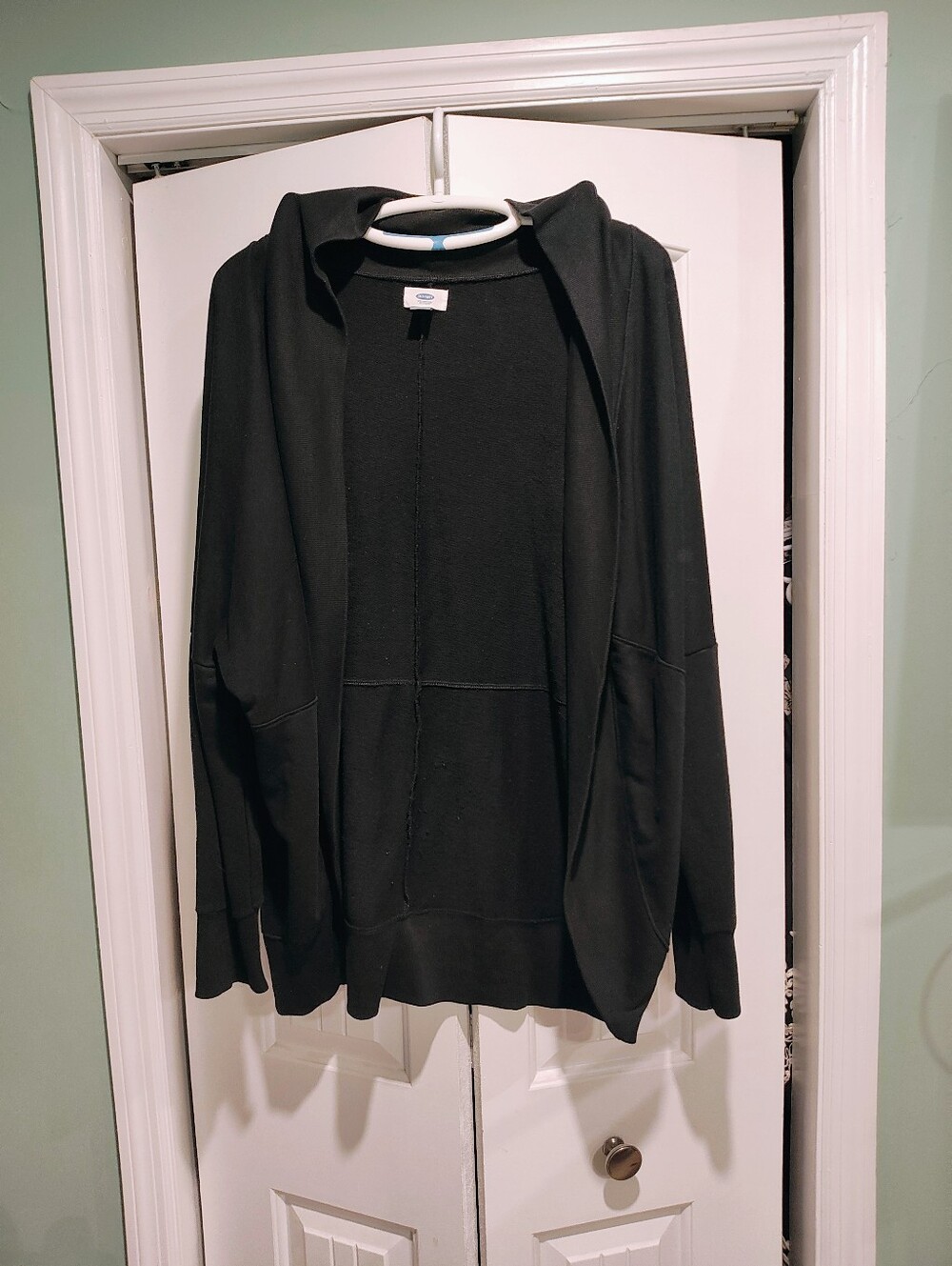 Black Open-Front Women's Sweater Cardigan